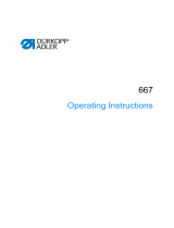 Duerkopp Adler 667 Operating instructions