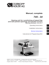 DURKOPP ADLER 745-34 User manual