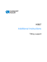 Duerkopp Adler H867 User manual