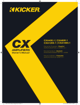 Kicker 2019 CXA Mono Amplifiers Owner's manual