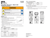 Ideal PowerPlug® Luminaire Disconnect, Model 182S, 2-Wire Male Side, Carton of 1,000 Operating instructions