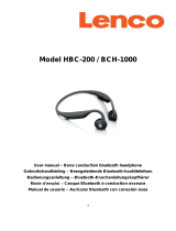 Lenco HBC-200 Bone Conduction Bluetooth headphone User manual