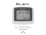 Elan EL-TSTAT-8820 User manual