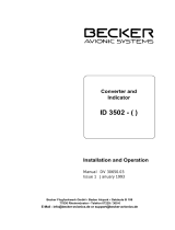 Becker ID3502 User manual