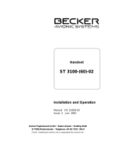 Becker ST3100 User manual