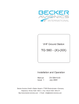 Becker TG560 User manual