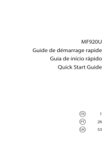 ZTE MF920U Quick start guide