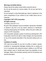ZTE F101 User manual