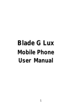 ZTE BLADE G User manual