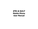 ZTE S217 User manual