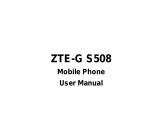 ZTE S508 User manual