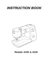 JANOME 423S - Owner's manual