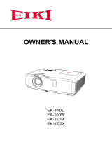 Eiki EK-110U Owner's manual