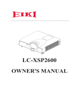 Eiki LC-XSP2600 User manual