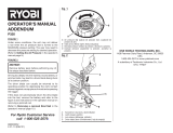 Ryobi P320 Owner's manual
