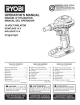 Ryobi P738 Owner's manual