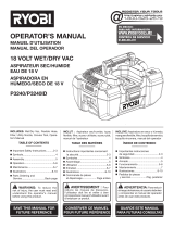 Ryobi P3240 Owner's manual