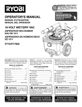 Ryobi P770 Owner's manual