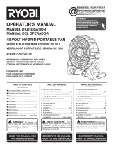 Ryobi P3320 Owner's manual