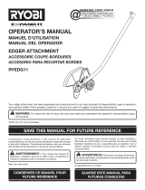 Ryobi RYEDG12 Owner's manual