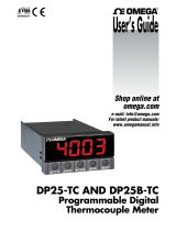 Omega DP25-TC and DP25B-TC Owner's manual