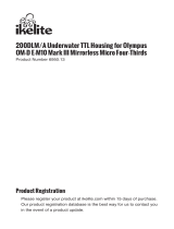 Ikelite 200DLM/A Underwater TTL Housing for Olympus OM-D E-M10 Mark III Mirrorless Micro Four-Thirds Cameras User manual