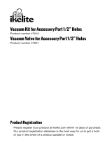 Ikelite Vacuum Kit for 1/2 Inch Accessory Port and DSLR Top Mount User manual