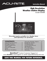 AcuRite Wi-Fi Display Model 06086MWi-Fi HD Display with and Lightning Detection Model 06088M User manual