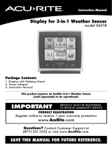 AcuRite Color Display for 3-in-1 Weather Sensor User manual