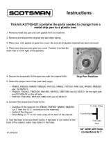 Scotsman A37705-021 Change from a Metal Drip Pan to a Plastic One - 17-2778-01 Operating instructions