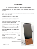 Scotsman  KSS - DCE33 Stainless Steel Wrap-Around Door Kit - 17-2802-01 Operating instructions