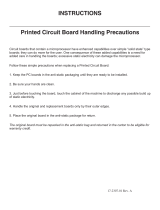 Scotsman Printed Circuit Board Handling Precautions - 17-2307-01 Operating instructions