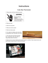 Scotsman Cube Size Thermostat used on SCC30 and others - 17-3279-01 Operating instructions