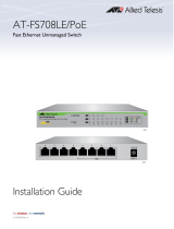 Allied Telesis FS708/POE Installation guide