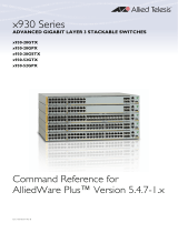 Allied Telesis x930-52GTX User manual