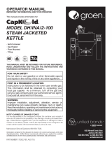 Capkold Steam Jacketed Kettle DH/INA/2-100 User manual