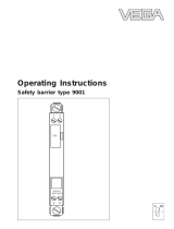 Vega Safety barrier type 9001 Operating instructions