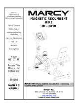Marcy ME-1019R Owner's manual
