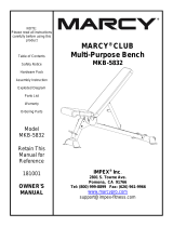 Marcy CLUB MKB-5832 Owner's manual