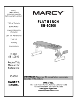 Marcy SB-10500 Owner's manual