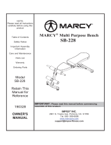 Marcy SB-228 Owner's manual
