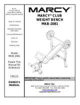 Marcy MKB-2081 Owner's manual