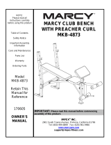 Marcy MKB-4873 Owner's manual