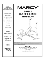 Marcy MWB-60205 Owner's manual