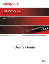 Draytek VIGOR2920VN User manual