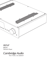 Cambridge Audio Azur 851N User manual