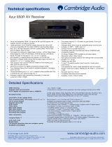 Cambridge Audio azur 650R Specification