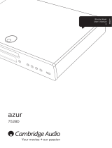 Cambridge Audio Azur 752BD User manual