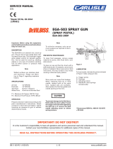 Carlisle EGA 503 Spray Gun Owner's manual