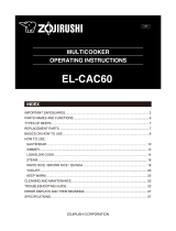 Zojirushi EL-CAC60 Owner's manual